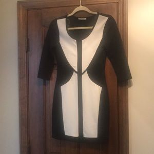 NEVER WORN Black and White Dress